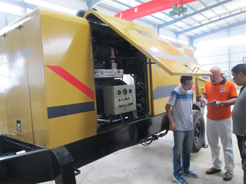 外商考察混凝土泵，成功訂購！